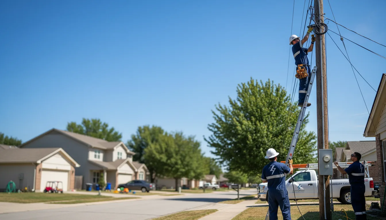 Residential electrician providing installation services in Blue Rapids, KS